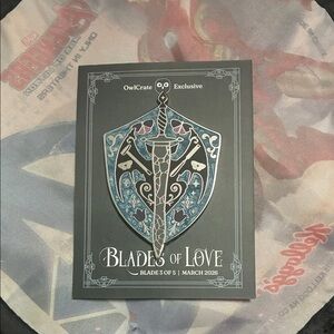 Blades of love march 2026 enamel pin